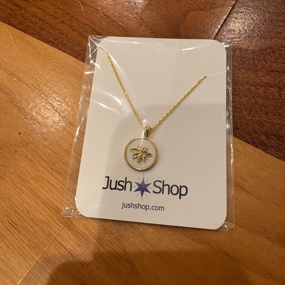 Gold Bee Necklace by the Jush Shop